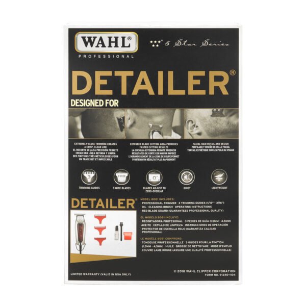 Maquina para Cortar Cabello Detailer Wahl Professional - Imagen 3