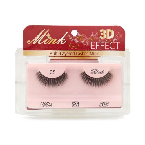 Pestañas Mink 05 Black 3D Carol 1 Par,