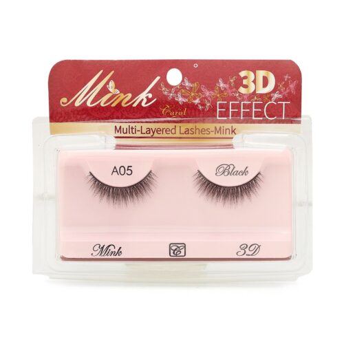 Pestañas Mink A05 Black 3D Carol 1 Par
