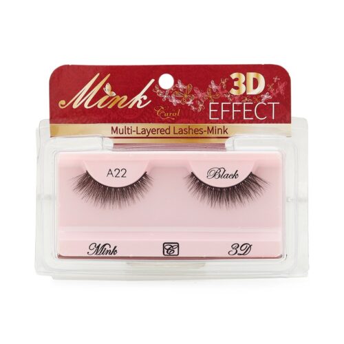 Pestañas Mink A22 Black 3D Carol 1 Par