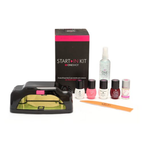 Kit de Uñas Básico de Gel con Lámpara One Shot 8 pz