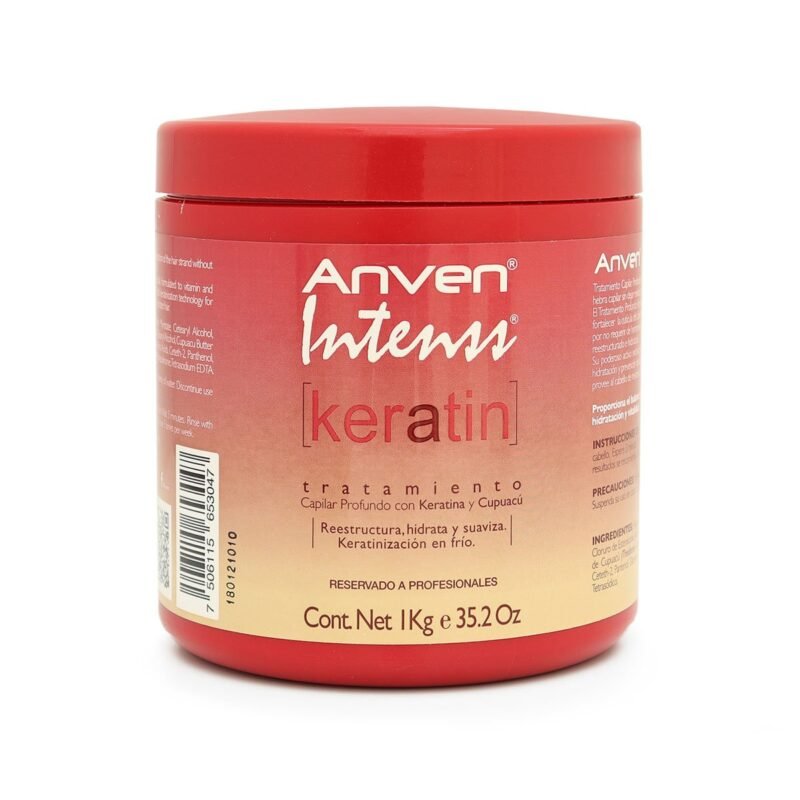 Tratamiento Capilar Profundo Keratin Anven Instenss 1 Kg