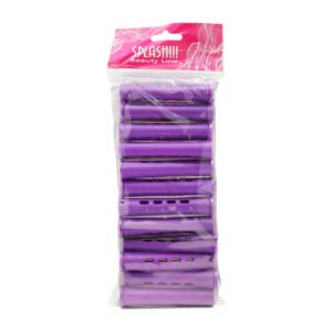 Carrete para Cabello con Tapa Morado 1569-03 Splash 12 pz