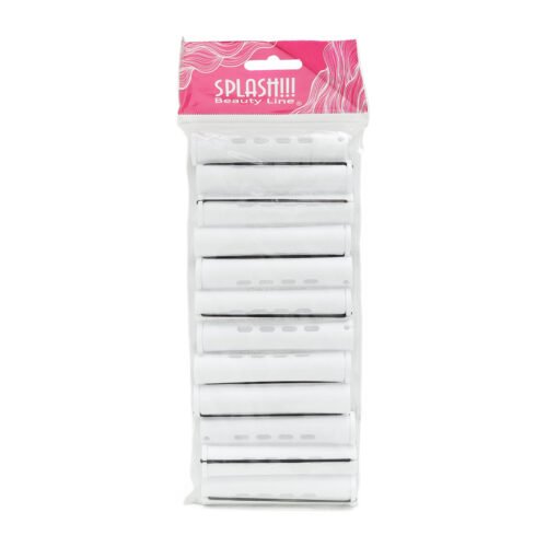 Carrete para Cabello con Tapa Blanco 1570-04 Splash 12 pz