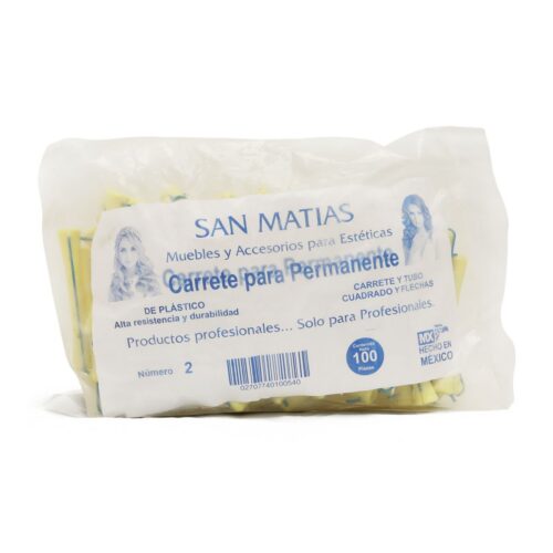 Carrete para Permanente #2 San Matias 100 pz