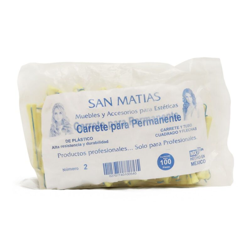 Carrete para Permanente #2 San Matias 100 pz