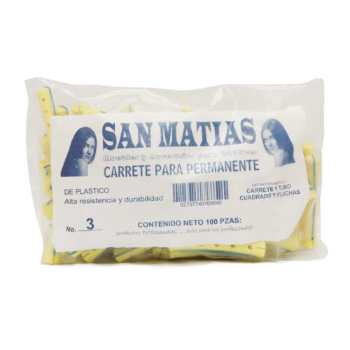 Carrete para Permanente #3 San Matias 100 pz