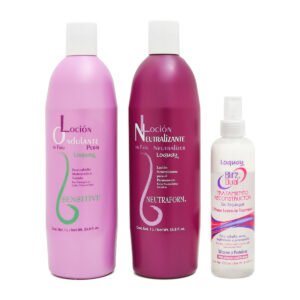 JUEGO-PERMANENTE-CABELLO-MALTRATADO-SENSITIVE-LOQUAY Loción Ondulante y Loción Neutralizante Sensitive Loquay 1 L