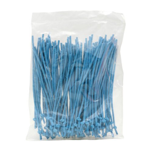 LIGAS-CARRETES Liga para Carrete con Nudo Azul 50 pz