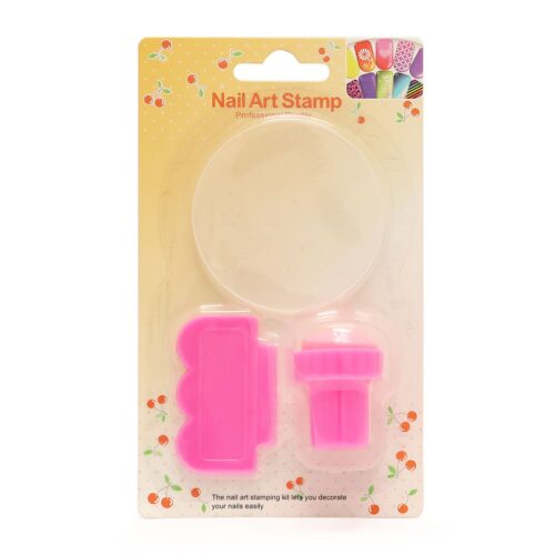 Sello para Uñas Económico Nail Art Stamp 3 piezas
