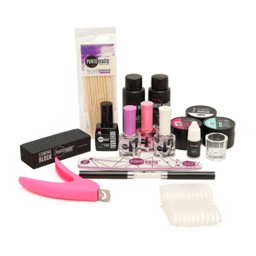 Kit de Uñas Básico de Acrílico Punto Nails 17 pzas