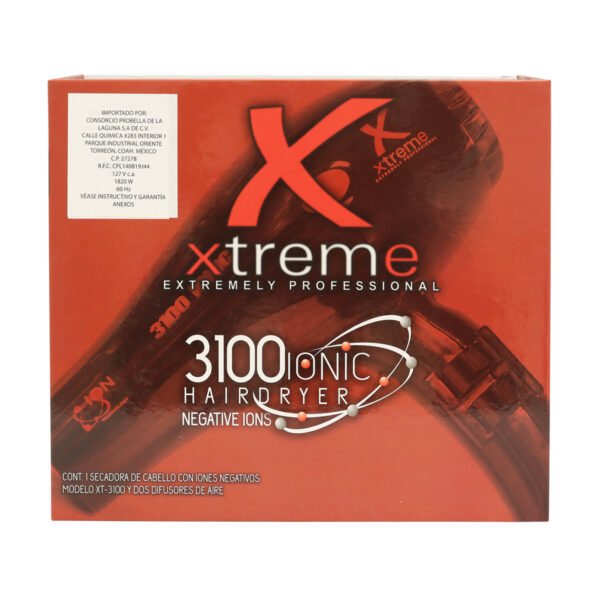 Secadora para Cabello con Iones Negativos 3100 Xtreme