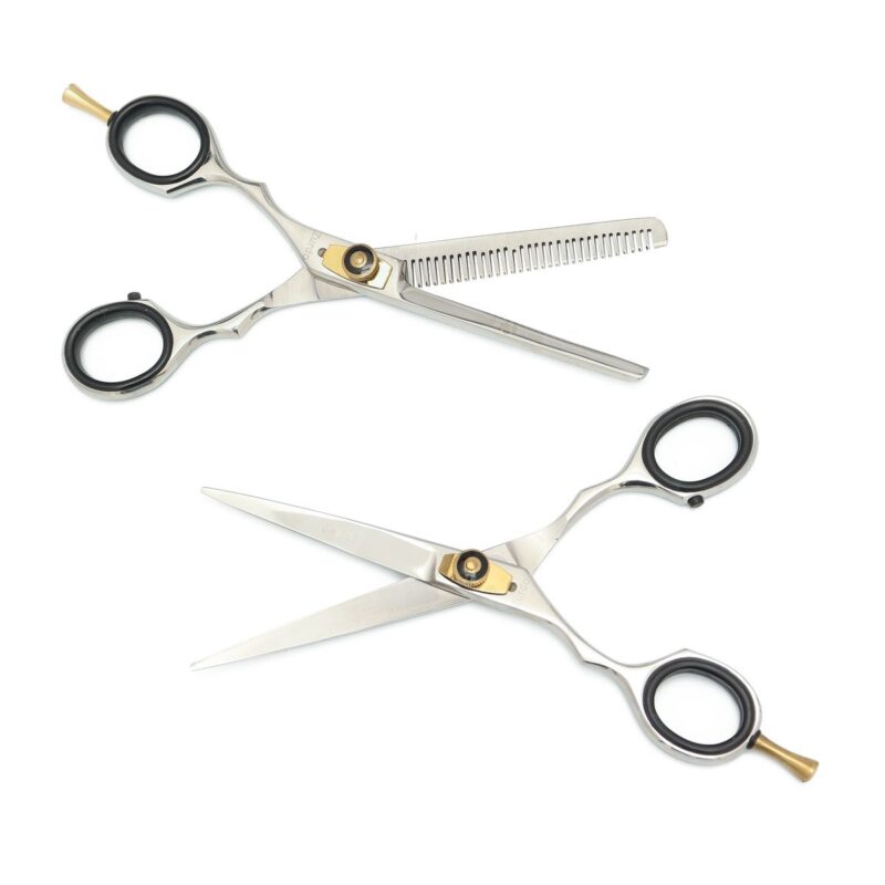 Tijeras para Cortar Cabello Plata MS 2 pz
