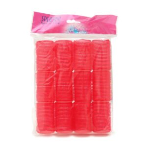 Tubo para Cabello con Velcro Rojo 1483-36 Splash 12 pz