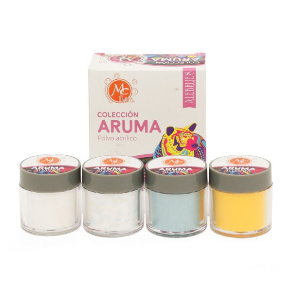 Acrílico para Uña Colección Aruma Mc Nails 4 pz