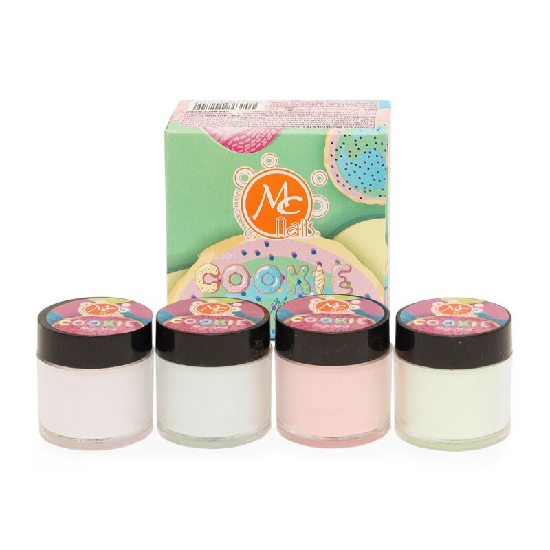 Acrílico para Uña Colección Cookie Mc Nails 4 pz