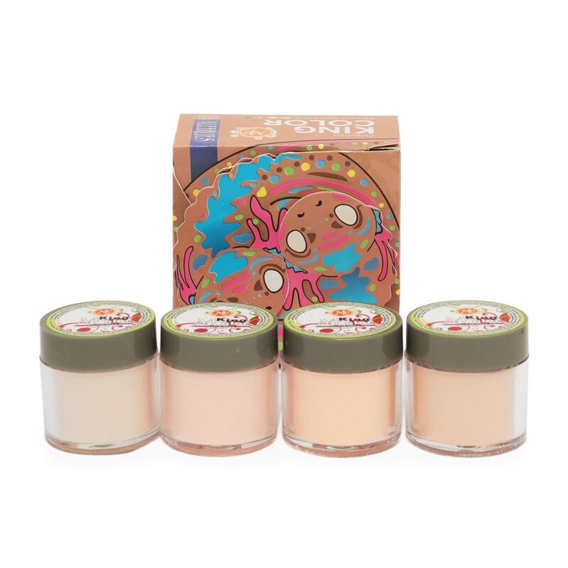 Acrílico para Uña Colección King Color Mc Nails 4 pz