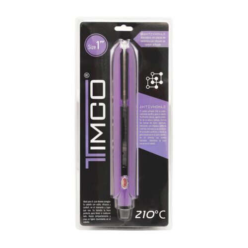 Plancha para Cabello Alaciadora Aktivkohle 1'' Timco
