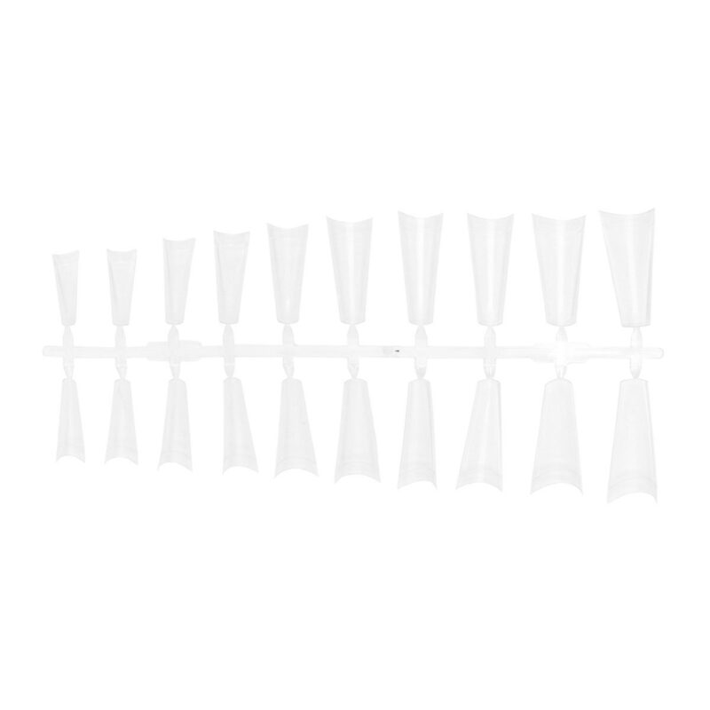 Tips de Uñas Postizas Coffin Cristal Punto Nails 240 pz