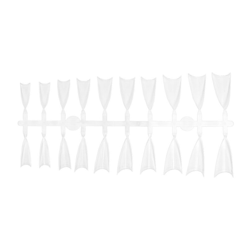 Tips de Uñas Postizas Punta Lanza Cristal Punto Nails 240 pz