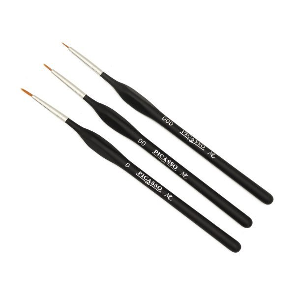 Pincel para Uñas de Acrílico Liner Picasso Mc Nails 3 pz