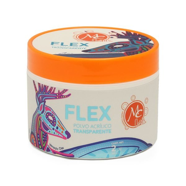 Acrílico para Uñas en Polvo Transparente Flex Mc Nails 56 g