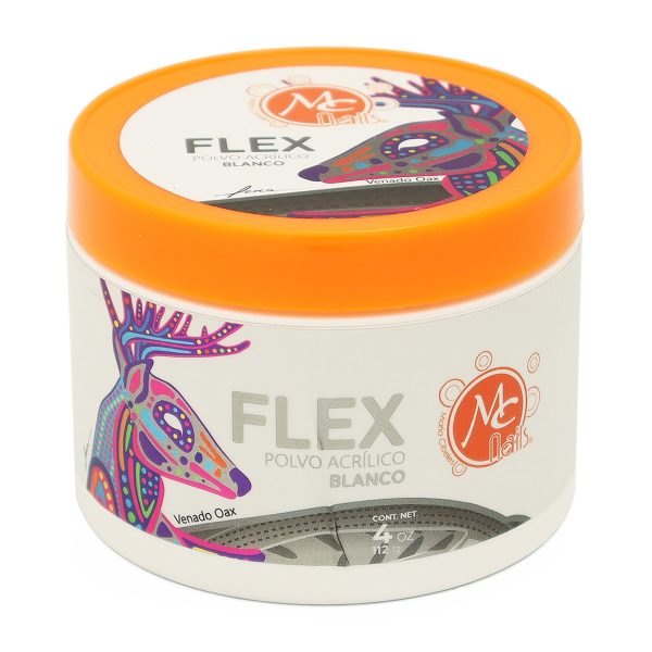 Acrílico para Uñas en Polvo Blanco Flex Mc Nails 112 g