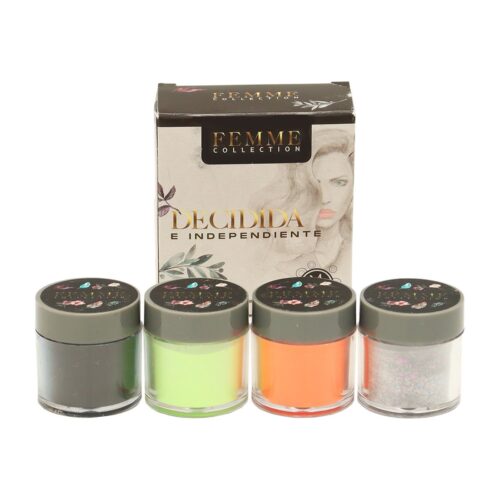Acrilico para Uña en Polvo Decidida Mc Nails 4 pz