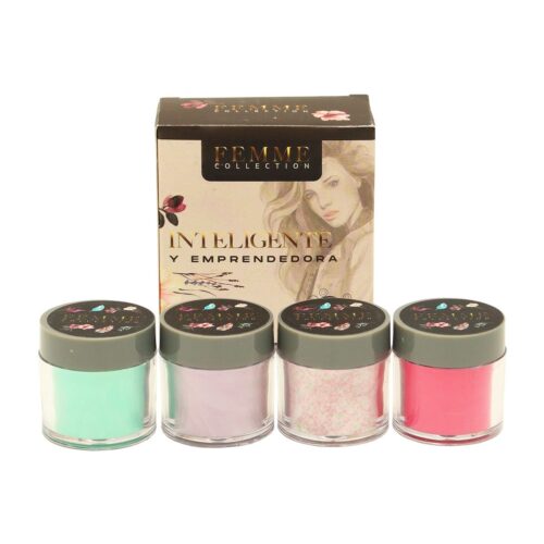 Acrilico para Uña en Polvo Inteligente y Emprendedora Mc Nails 4 pz