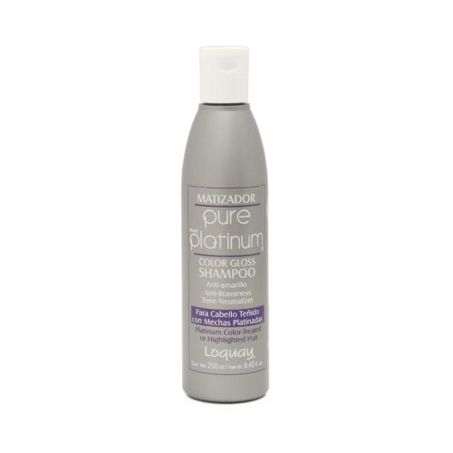 Shampoo Matizador Cabello Teñido Platinado Loquay 250 ml