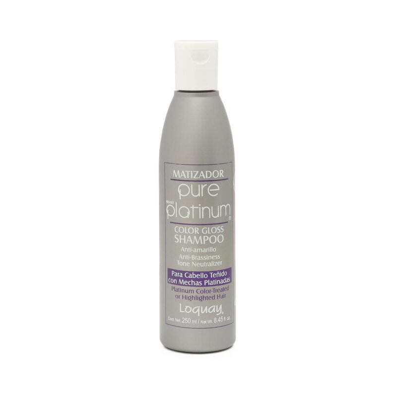 Shampoo Matizador Cabello Teñido Platinado Loquay 250 ml