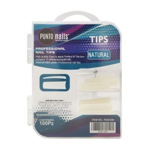 Tips de Uñas Square Classic Natural XL Punto Nails 100 pz