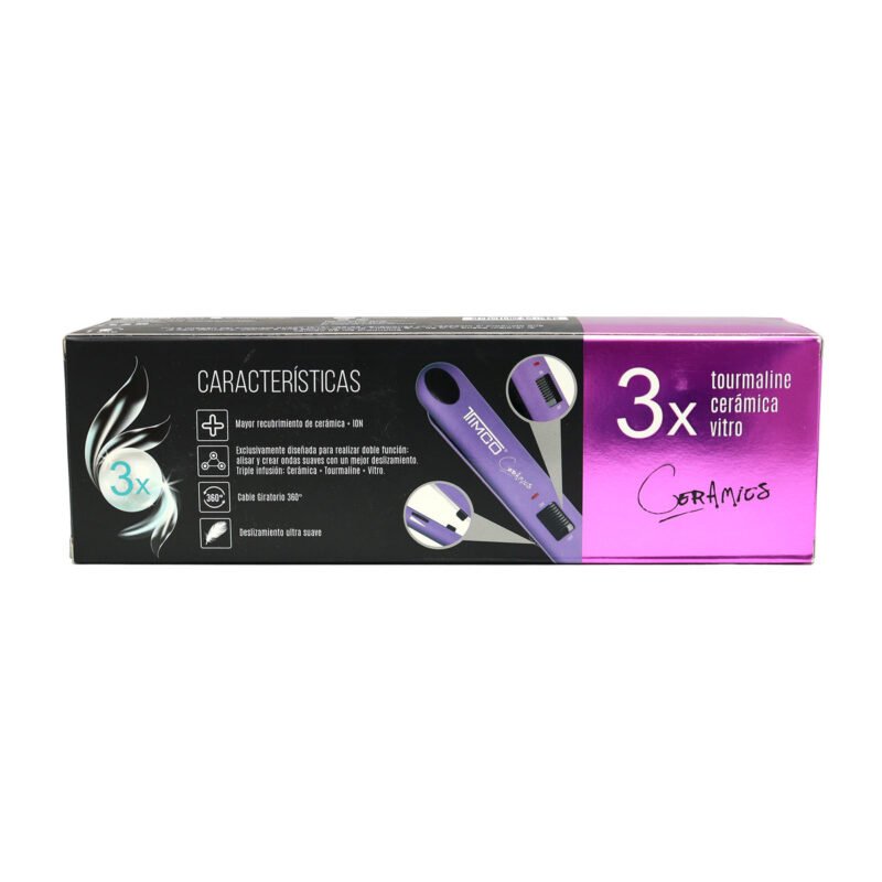 Plancha para Cabello PA-C M Ceramics Morada Timco - Imagen 3