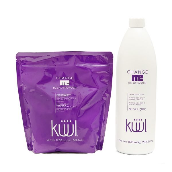 Decolorante para Cabello 500 g + Peróxido 30 Volúmenes 870 ml Kuul