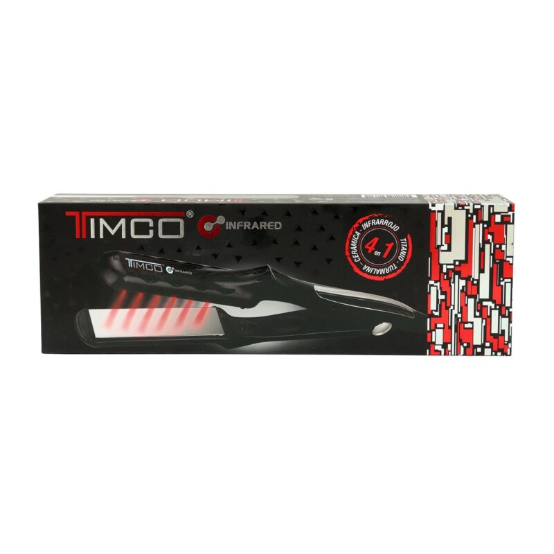Plancha para Cabello 4 en 1 Negra Infrared Timco - Imagen 2