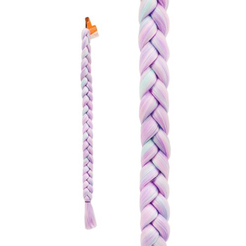 Trenza para Cabello Sintético Gruesa Lila/Azul/Rosa Ari
