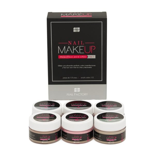 Maquillaje para Uñas Colección Make Up Nail Factory 6 pz