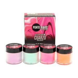 Acrílico para Uña Colección Cuarzo Punto Nails 4 pz