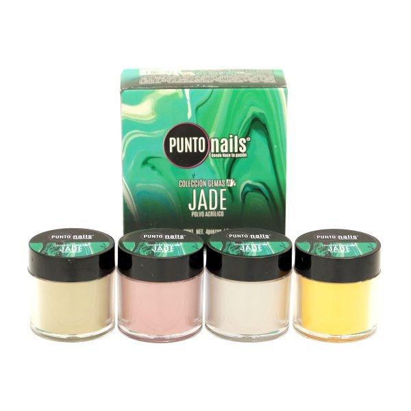 Acrílico para Uña Colección Jade Punto Nails 4 pz