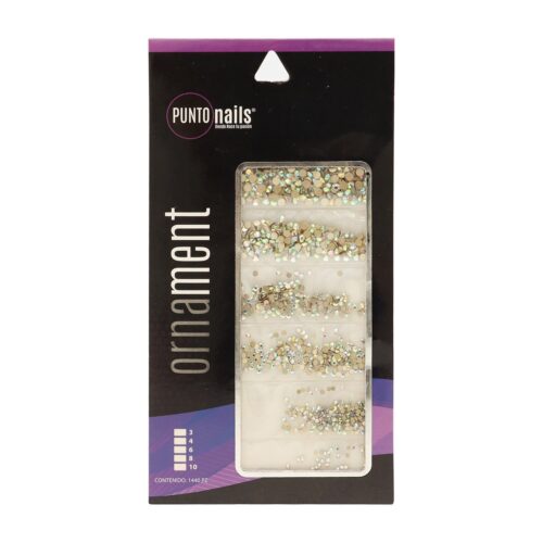 Decoración de Uñas Piedra Mix Ornament Punto Nails 1440 pz