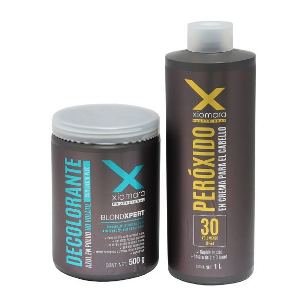 Decolorante para Cabello Azul + Peróxido Blond Xpert Xiomara
