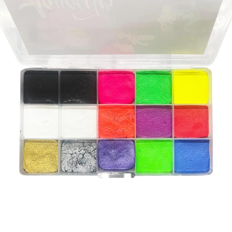 Maquillaje Aquacolor Neon Metálico Bellet 215 g Aprox.