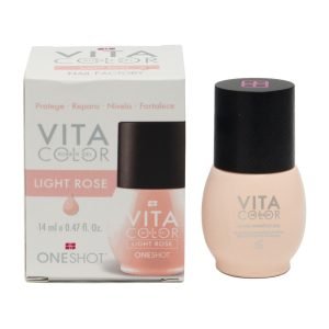 Gel Rubber para Uñas Light Rose Vita Color One Shot 14 ml