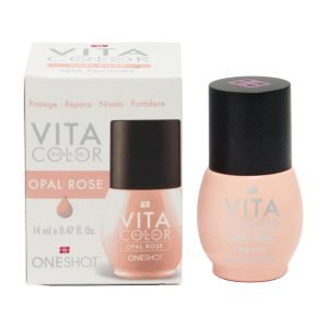 Gel Rubber para Uñas Opal Rose Vita Color One Shot 14 ml