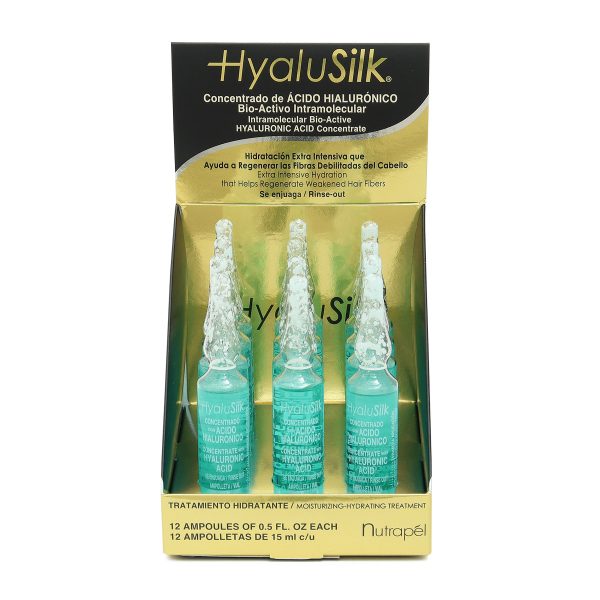 Ampolletas para Cabello Hyalusilk Nutrapel 12 pz