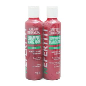 KIT-SHAMPOO-TRATAMIENTO-MATIZADOR-ROJO-NEFERTITI-300ML Shampoo y Tratamiento Matizador Rouge Nefertiti 2 pz