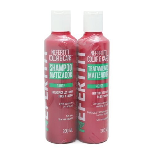 Shampoo y Tratamiento Matizador Rouge Nefertiti 2 pz