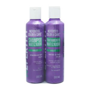 KIT-SHAMPOO-TRATAMIENTO-MATIZADOR-VIOLETA-NEFERTITI-300ML Shampoo y Tratamiento Matizador Violet Nefertiti 2 pz
