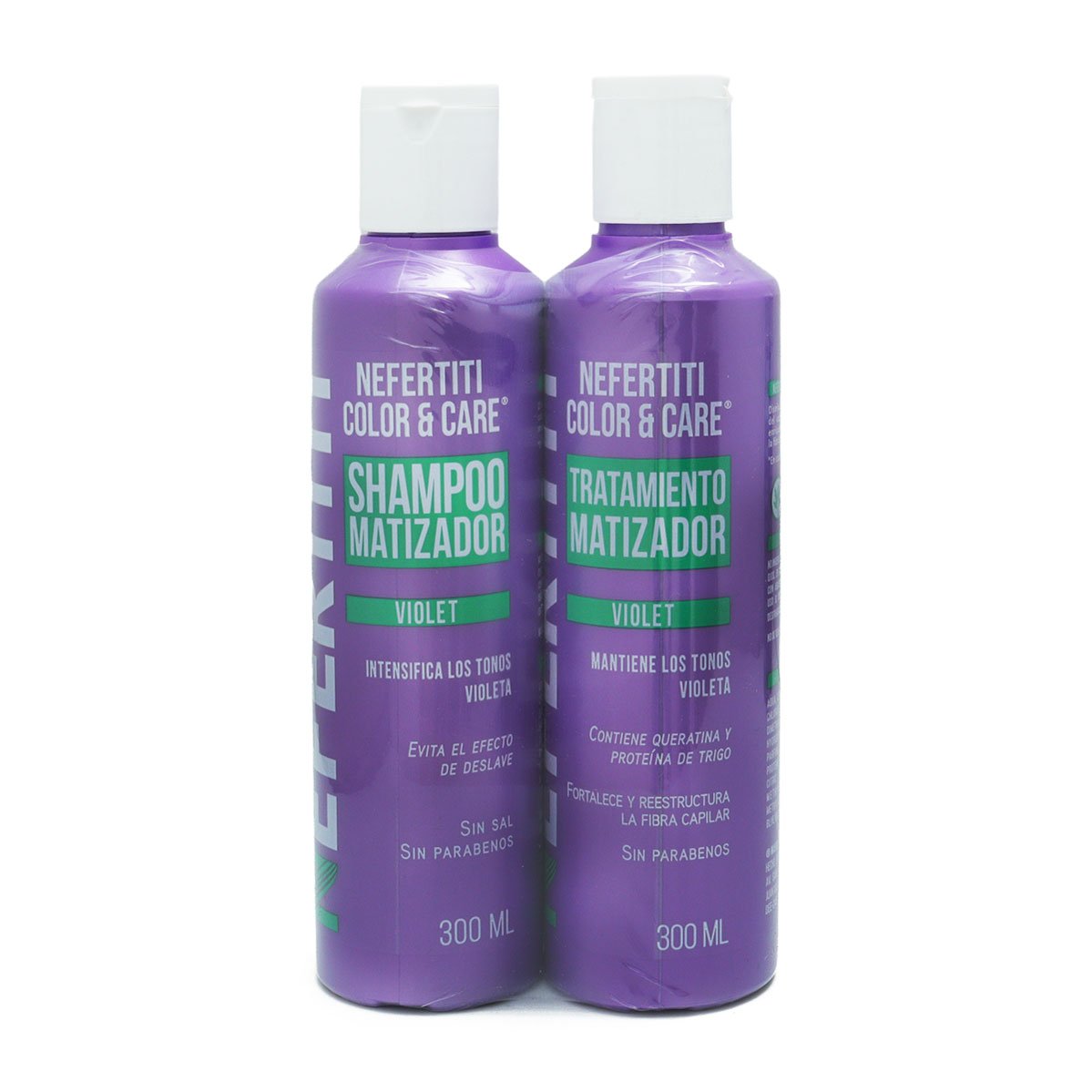 Shampoo y Tratamiento Matizador Violet Nefertiti 2 pz