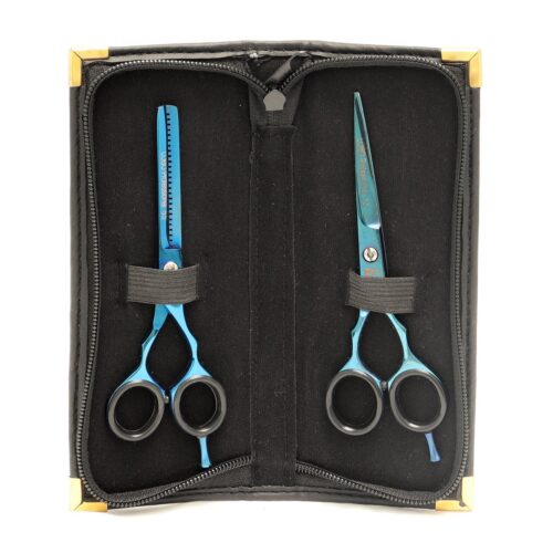 Tijera para Cortar Cabello Azules Lobo 2 pz